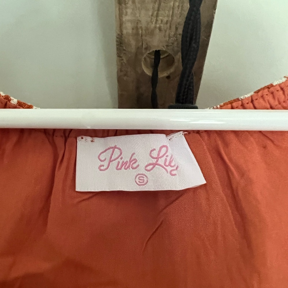 Pink Lily Floral Dress, Small